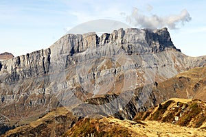 Rochers de Fiz in Sixt Passy nature reserve Chamonix Montblanc massif photo